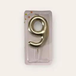 شمعة ذهبية رقم 9